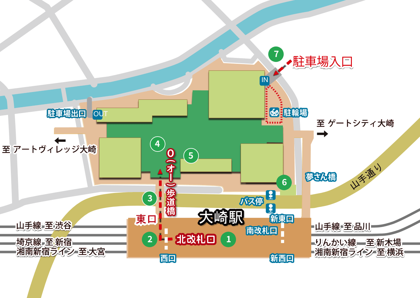 交通アクセス 周辺情報 大崎駅直通 花と緑に囲まれた複合施設 大崎ニューシティ